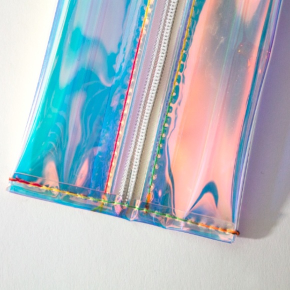 Women’s NEW Holographic Makeup Bag/Purse/Clutch - Picture 4 of 9